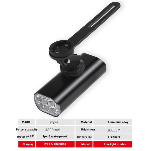 Faro Delantero USB Recargable para Bicicleta - Kit Completo de Iluminación - Image 24