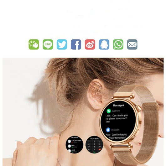 Reloj Inteligente para Mujer con Monitoreo de Frecuencia Cardíaca y Presión Arterial - Image 5