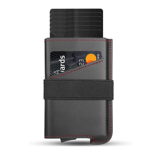 Billetera Compacta de Cuero para Hombre con Porta Tarjetas en Aluminio - Image 3