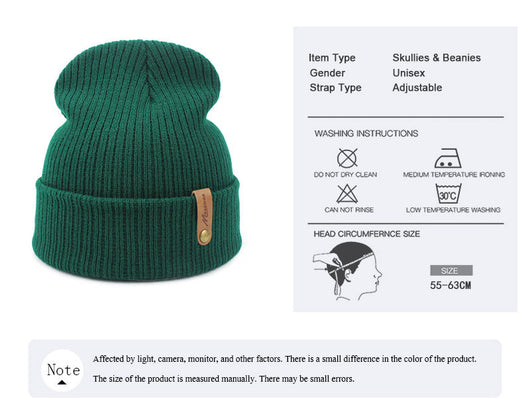 Gorro de Lana Tejida para Hombre y Mujer - Beanie Cálido para Otoño e Invierno - Image 13