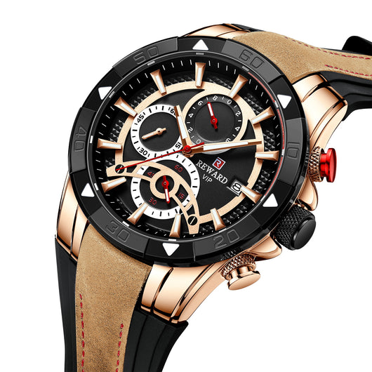Reloj de Negocios Hombre Calendario Multifunción Cuarzo - Image 11