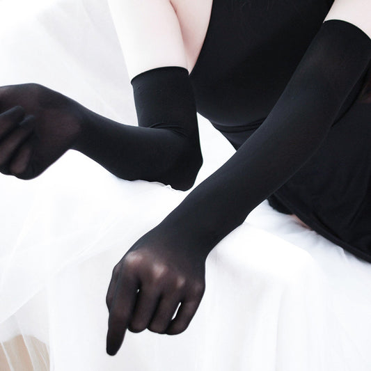 Guantes Largos Transparentes Protectores Contra Robo