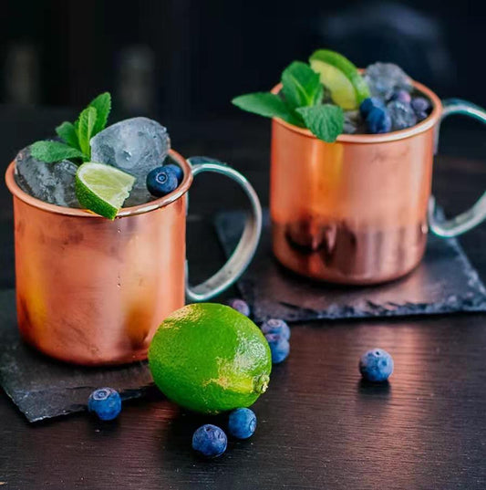 Vaso Moscow Mule Oro Rosa - Elegancia Minimalista