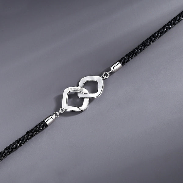Pulsera de Plata Entrelazada para Parejas - Conexión Infinita - Image 5
