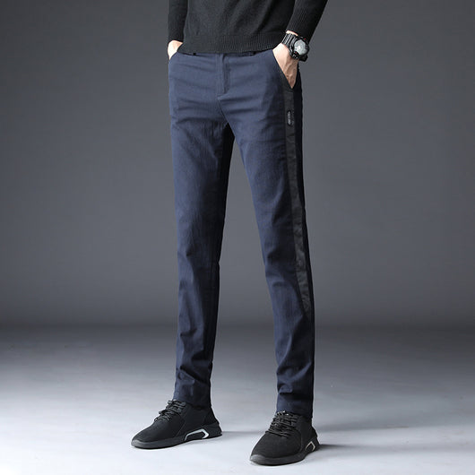 Pantalones Casuales de Cashmere con Stretch para Hombre Talla Grande - Image 14