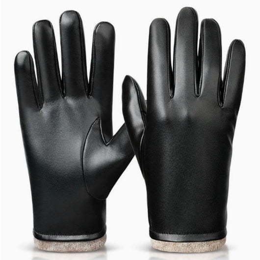 Guantes de Cuero para Hombre, Estilo Ejecutivo, Resistentes al Viento y Agua - Image 12