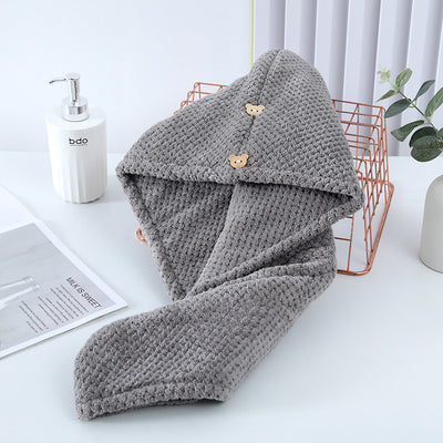 Gorro Secador de Cabello Piña Grid Terciopelo Coral - Image 7