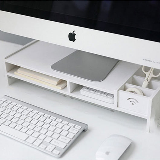 Soporte Elevador para Monitor y Laptop con Almacenamiento en Madera - Image 2
