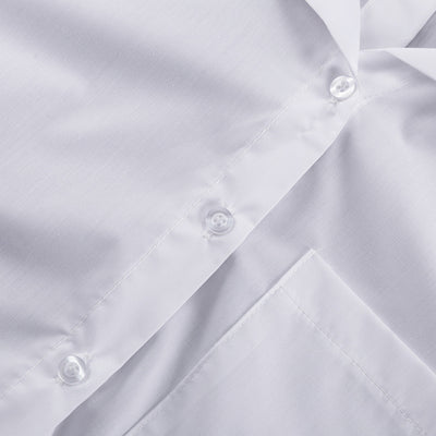 Vestido Sastre Blanco con Solapas y Mangas Largas de Cintura Alta - Image 18