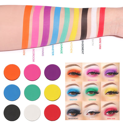 Paleta de Sombras 9 Colores Mate y Metalizado con Brillo - Image 5
