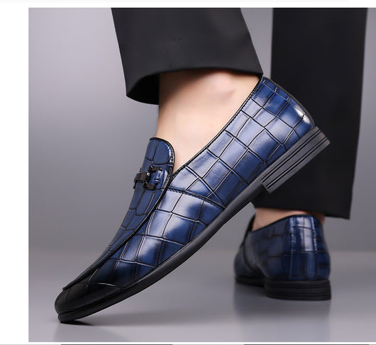 Zapatos de Cuero Ligeros Talla Grande Estilo Cuadros Lujo Premium - Image 35