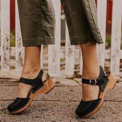 Sandalias Plataforma de Punta Cerrada para Mujer