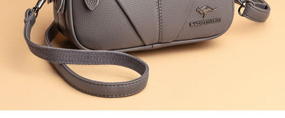Bolso Bandolera Redondo de Cuero Genuino - Versátil y Elegante - Image 19