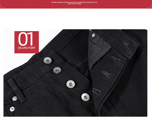 Jeans Negros de Invierno con Cierre Espiral y Bolsillos Grandes - Image 13