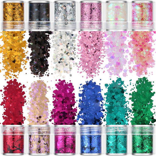 Purpurina Hexagonal 12 Colores Premium - Brillo Profesional - Image 15