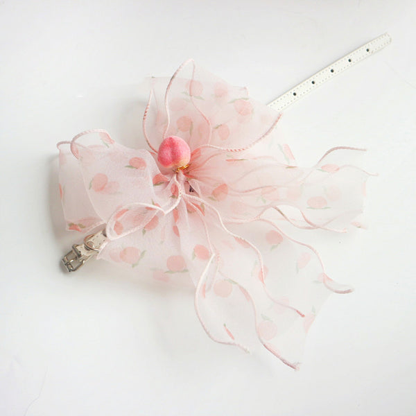 Collar de Cuero para Mascotas con Moño - Accesorios para Fotos - Image 3