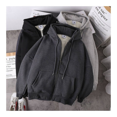 Cardigan Hoodie Suelto con Cierre para Estudiantes - Image 21
