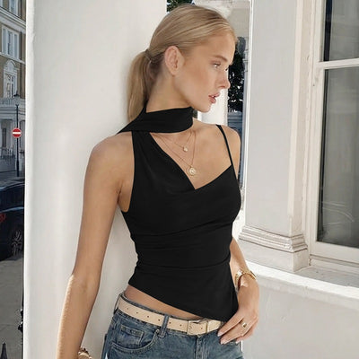 Blusa Camisola Asimétrica de Tirante Único - Diseño Fluido y Elegante - Image 7