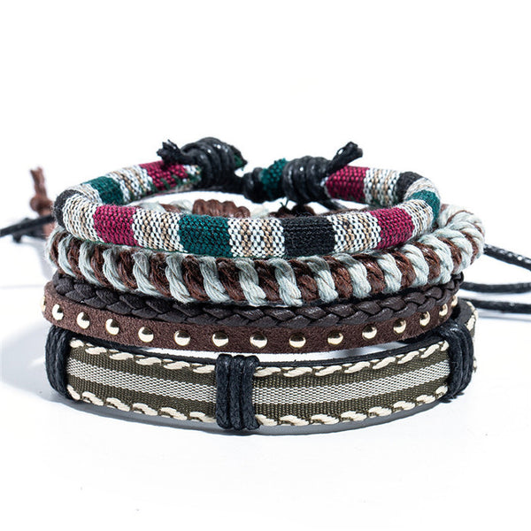 Pulsera Étnica Artesanal Multicapa
