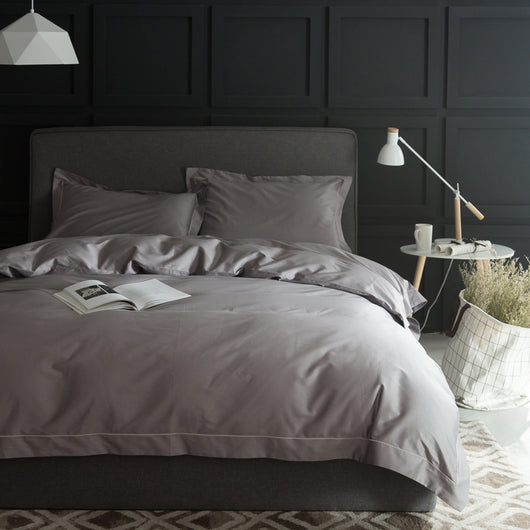 Juego de Cama de Algodón Puro de 4 Piezas