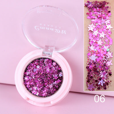 Sombra de Ojos con Purpurina Monocromática y Lentejuelas - Image 11