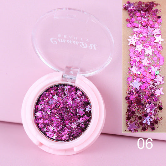 Sombra de Ojos con Purpurina Monocromática y Lentejuelas - Image 11