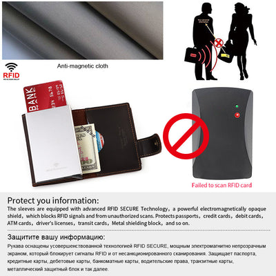 Billetera RFID Automática con Protección Anti-fraude en Aluminio - Image 2