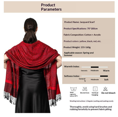 Elegante Chal Ligero de Lujo - Envolvente de Imitación Cashmere para Mujer - Image 56