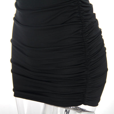 Vestido de Club Plisado con Escote Cruzado - Image 51