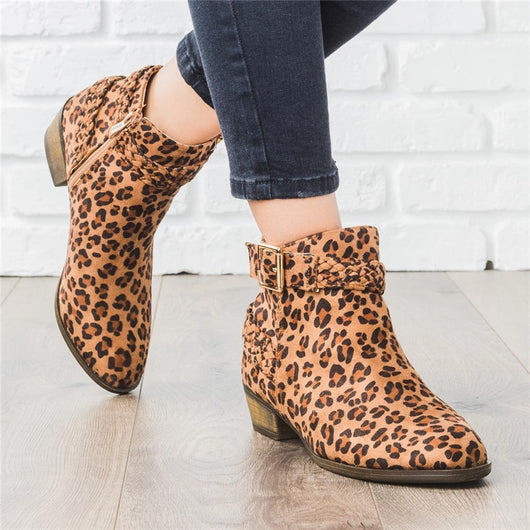 Botines Cómodos de Tacón Bajo para Mujer - Image 4