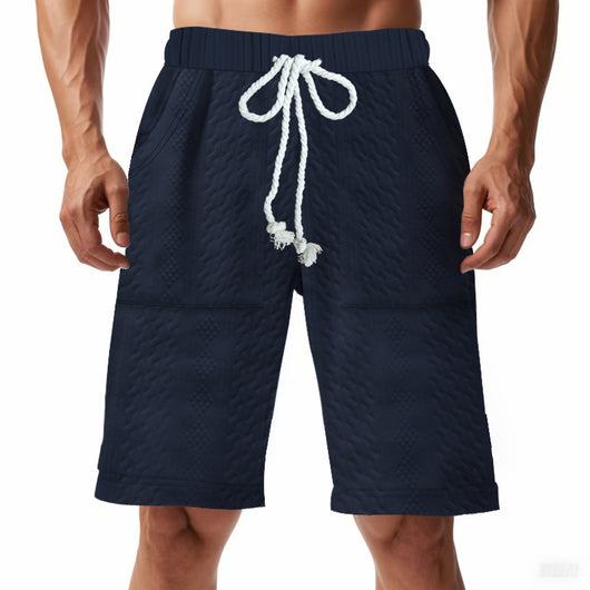Shorts de Punto Jacquard Holgados para Hombre - Image 21