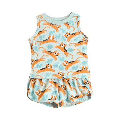 Conjunto de Shorts y Camiseta de Algodón para Niños y Niñas - Image 2
