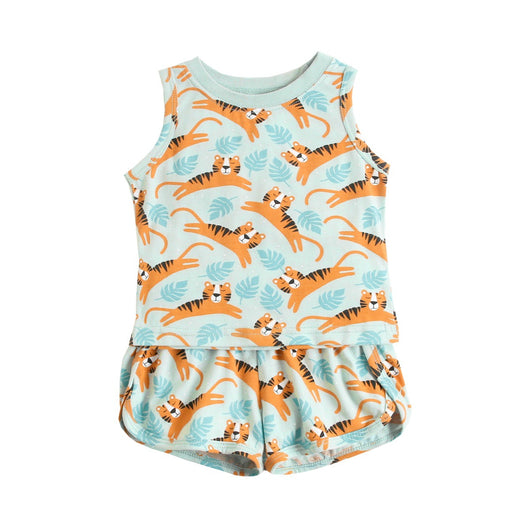 Conjunto de Shorts y Camiseta de Algodón para Niños y Niñas - Image 2