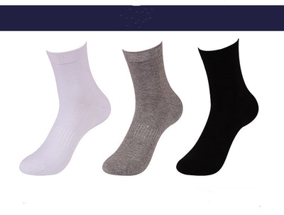 Calcetines Ejecutivos de Algodón Peinado para Hombre - Medianos Negros Otoño Invierno - Image 8