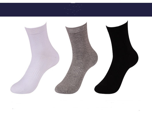 Calcetines Ejecutivos de Algodón Peinado para Hombre - Medianos Negros Otoño Invierno - Image 8