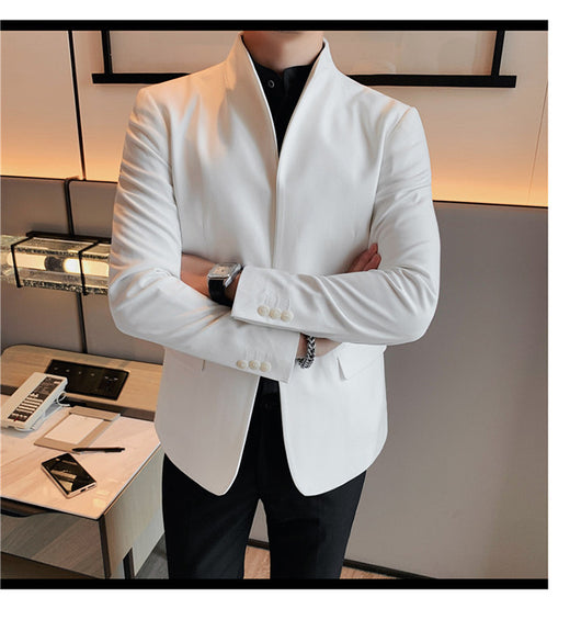 Blazer Slim Fit Ruoshuai para Hombre - Chaqueta Casual de Otoño - Image 47