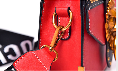 Bolso Bandolera de Moda con Cabeza de León Metálica - Image 11