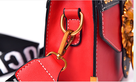 Bolso Bandolera de Moda con Cabeza de León Metálica - Image 11