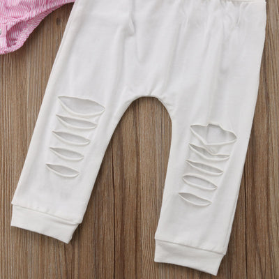 Traje dos piezas con pantalón acampanado rasgado y mangas voluminosas - Image 6