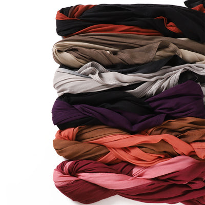 Foulard Ligero de Rayón con Degradado Pintado a Mano - Protección Solar - Image 15