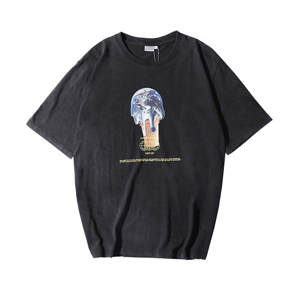 Camisetas de Manga Corta con Estampado Creativo