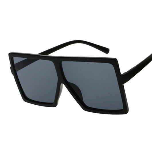 Oversized white square-frame sunglasses with dark lenses, featuring a bold and fashionable design. - Image 7