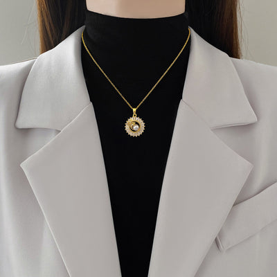 Conjunto de Joyería Elegante: Collar, Anillo y Aretes con Hojas y Cristales - Image 2