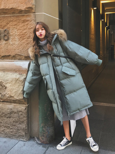 Chaqueta de Algodón para Mujer con Cuello de Piel Sintética Talla Grande - Image 14