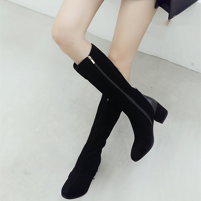 Botas Altas de Cuero para Mujer con Tacón Grueso Reforzado - Image 10