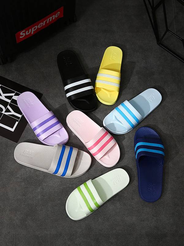 Sandalias de Baño Rayas para Hombre - Cómodas y Antideslizantes