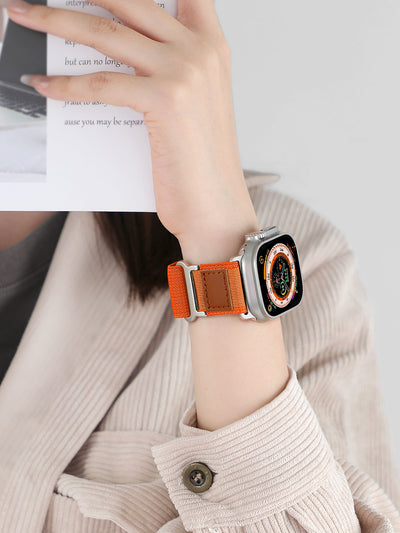 Correa de Reloj Tejida en Nylon y Cuero Premium - Image 10