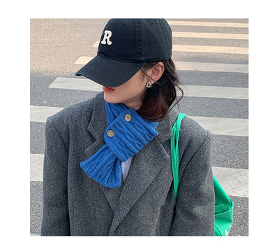 Pañuelo Liso Pequeño para Mujer - Estilo Coreano Otoño Invierno - Image 21