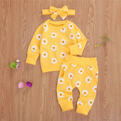 Conjunto Infantil Estampado Crisantemo para Bebé y Niño - Image 8
