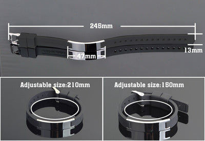 Pulsera Deportiva 4 en 1 con Elementos Bio y Silicio - Banda de Energía Equilibrio en Acero Inoxidable - Image 11